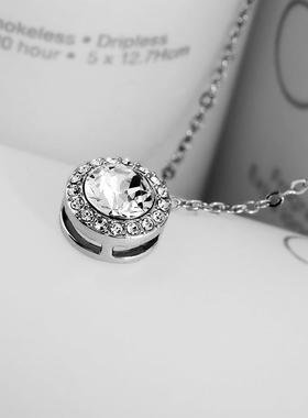 伊泰莲娜轻奢水滴项链女锁骨链气质正装精致宴会锁骨链简约超闪