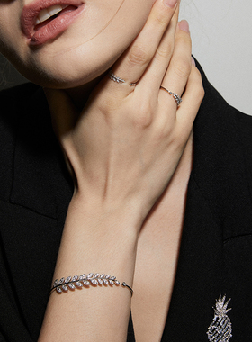 伊泰莲娜简约气质925银锆石