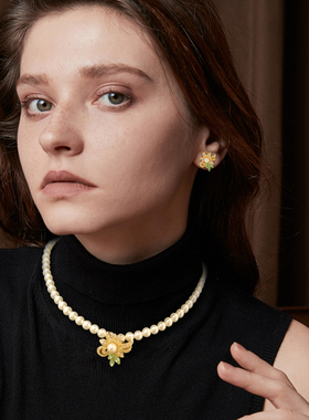 伊泰莲娜合金仿水晶女甜美项链