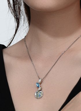 伊泰莲娜合金仿水晶典雅女项链