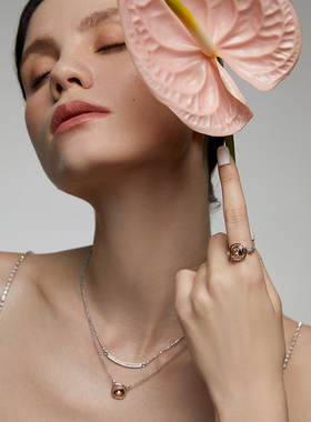 橘色项链伊泰莲娜甜美百搭女