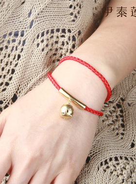 伊泰莲娜可爱小猪手链立体铃铛