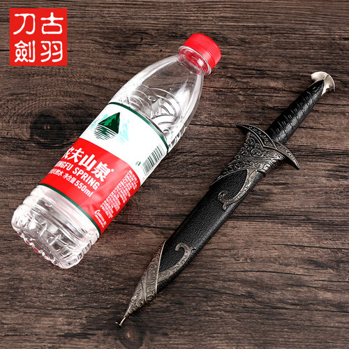 龙泉古羽宝剑 精灵小剑短剑 不锈钢西洋剑欧式剑装饰道具剑未开刃 - 图3