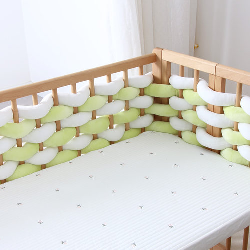 婴儿床麻花床围软包新生儿童拼接床围挡护栏边Diy麻花装饰防撞条 - 图3