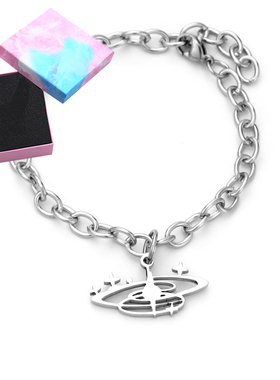 蔚蓝档案光环圣园未花项链吊坠手链不锈钢二次元游戏周边创意白搭