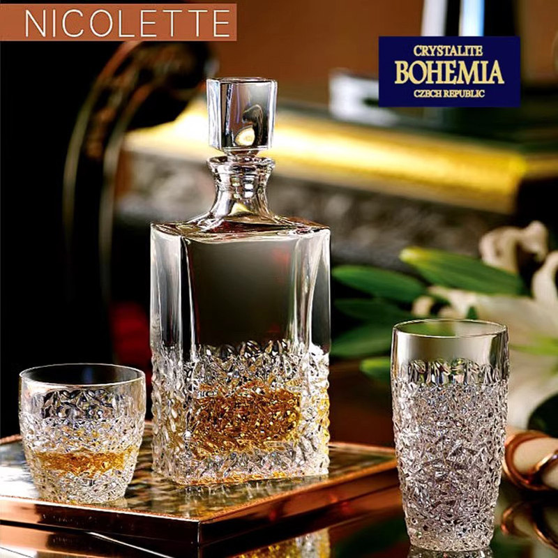 捷克BOHEMIA水晶玻璃威士忌杯家用欧式洋酒杯啤酒杯套装轻奢酒具,淘宝优惠券,粉丝福利购,淘宝优惠卷