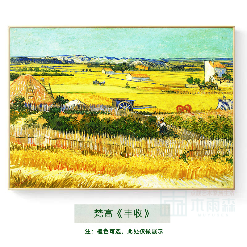 墙壁挂画欧美名画客厅装饰画世界印象派大师梵高风景油画民宿画心 - 图3