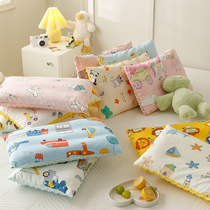Child Pillowcase Pillow Core Kindergarten Cartoon Baby to the Garden Nap Full Cotton Bean Bean Single Pillow Infant Pillow Core