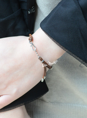 lotusmann路塔斯曼棕欧美皮绳