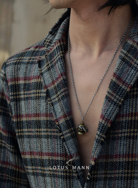 八爪鱼925银双色限量项链