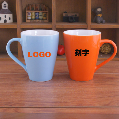 韩式果汁陶瓷杯小清新马克杯定制礼品早餐杯咖啡杯牛奶杯定做logo - 图1