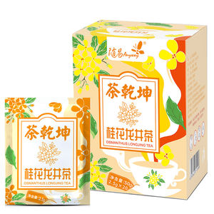 随易桂花龙井茶绿茶叶茶包桂花茶绿茶独立袋泡茶20袋/盒装口粮茶