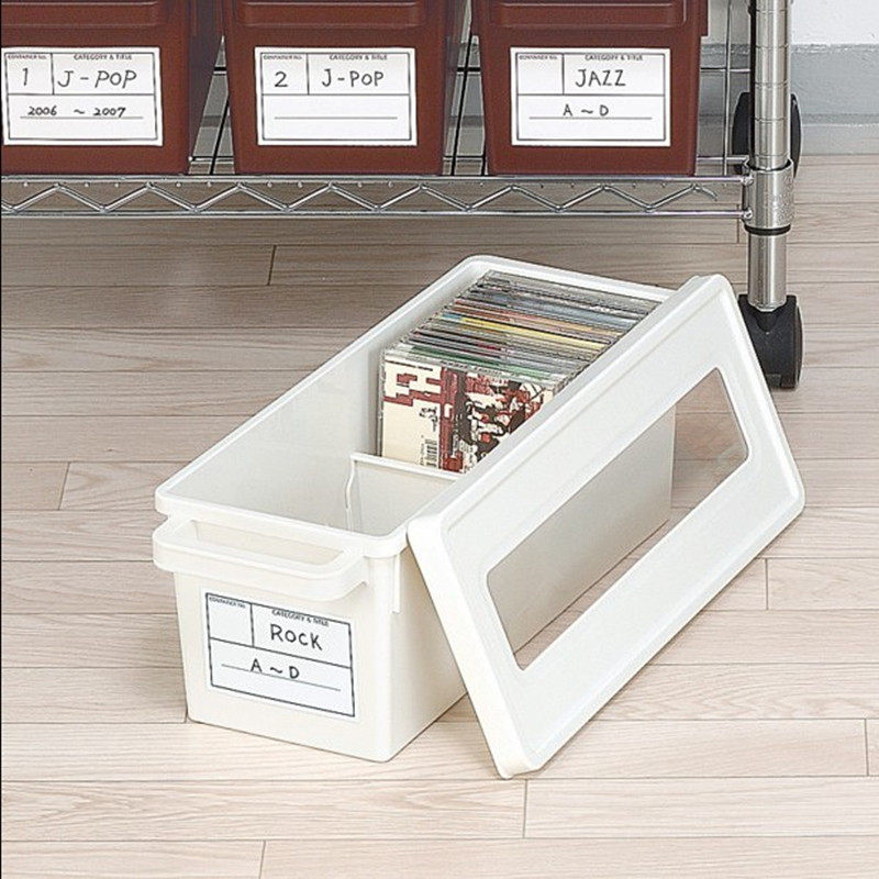 日本进口cd收纳盒 家用dvd收纳碟片光盘盒漫画专辑整理 ps4收纳箱,淘宝优惠券,粉丝福利购,淘宝优惠卷