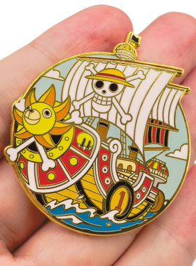 航海王金属胸针千里阳光号徽章