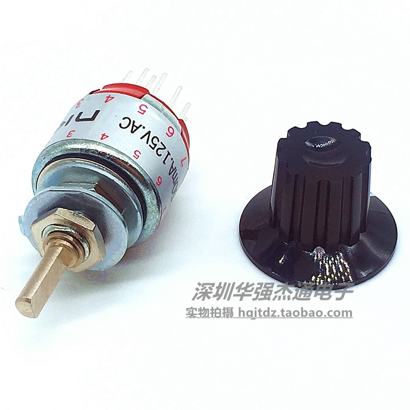 日本NKK原装正品MR-A112波段开关 MRA112旋转电子手轮开关1刀12档 - 图0