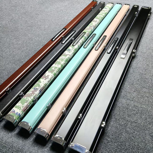 铝合金台球杆盒双槽三槽小头杆斯诺克一体通杆盒3/4分体球杆包 - 图3