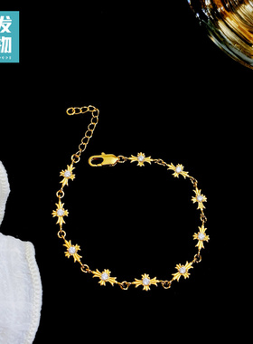 2025新款锆石十字架手链