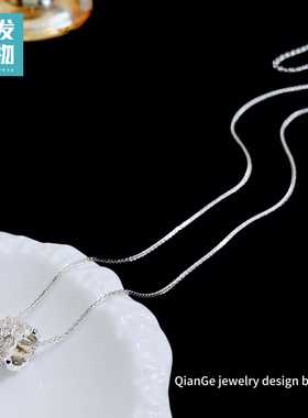 精致时尚微镶锆石蜂巢项链