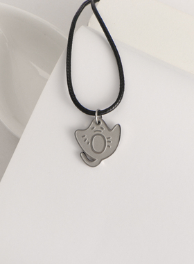 出发吧夏天许向安同款吊坠项链金属遇水不掉色小众鳐鱼吊坠锁骨链