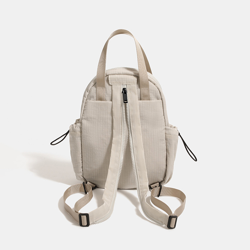 2025新款休闲小型背包女士轻便帆布双肩包户外旅行运动胸包手提包 - 图1