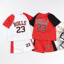 2022 New Kids Basketball Suits Short Sleeve Jersey Kids Sports Suit Summer Shorts Vest Suit
