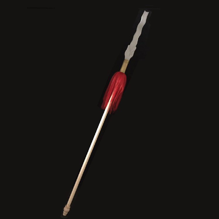 中国古代兵器丈八蛇矛张飞林冲武器水浒三国拍摄道具儿童玩具木质 - 图0