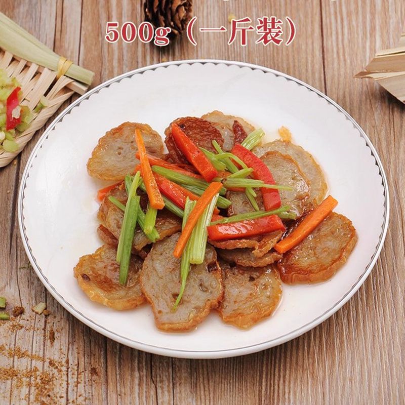 潮汕正宗手工广章卷章腐竹皮猪肉饼1000g潮州汕头惠来特产包邮_虎窝淘