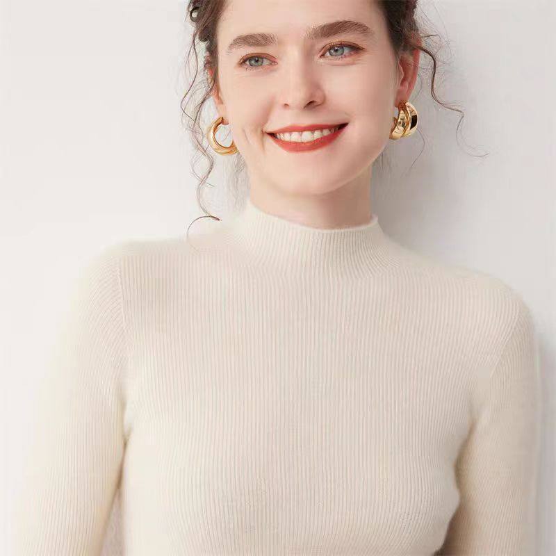 羊绒衫女一线成衣修身2025秋冬无缝高领毛衣内搭可外穿羊毛打底衫,淘宝优惠券,粉丝福利购,淘宝优惠卷