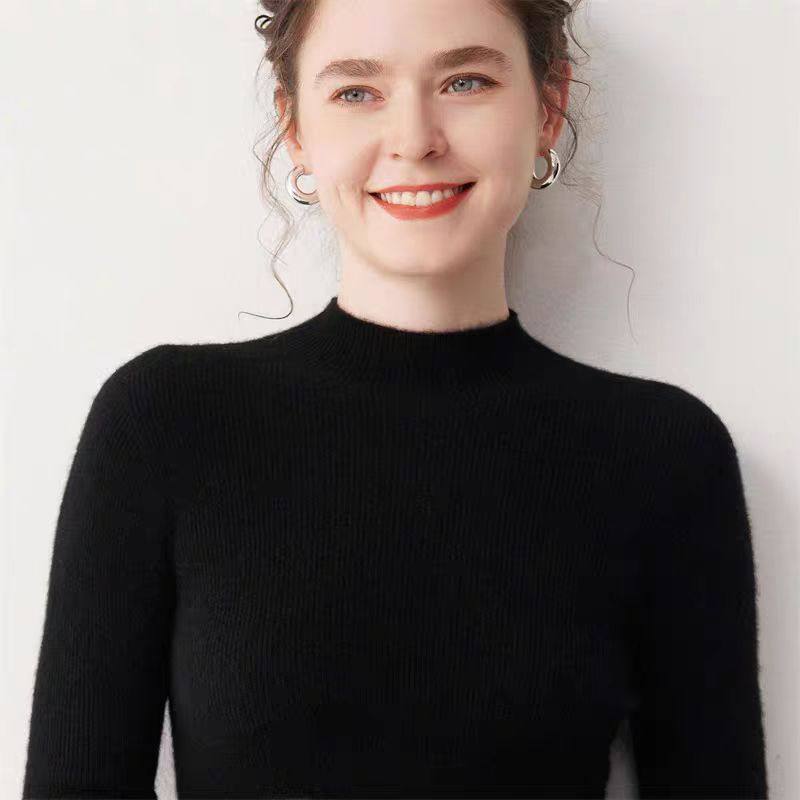 羊绒衫女一线成衣修身2025秋冬无缝高领毛衣内搭可外穿羊毛打底衫,淘宝优惠券,粉丝福利购,淘宝优惠卷