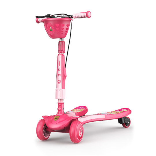 儿童蛙式滑板车3-6-12岁男女孩初学双脚四轮宝宝溜溜车剪刀滑板车