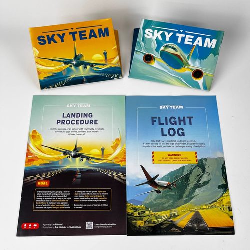 天合小队SKY TEAM桌游卡牌英文双人合作开飞机交流解谜美式游戏 - 图3