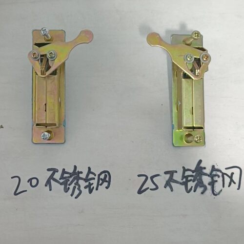 不锈钢面板消火栓箱门锁 消防箱门锁 弹跳锁 设备按跳锁平面锁 - 图2