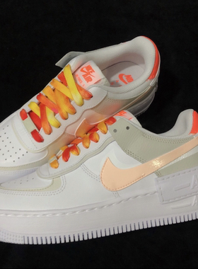 nikeaf1橙色空军一号鞋带