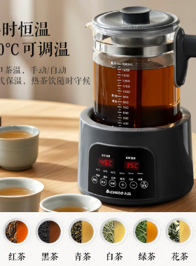 家用蒸汽喷淋煮茶壶1.5升大容量