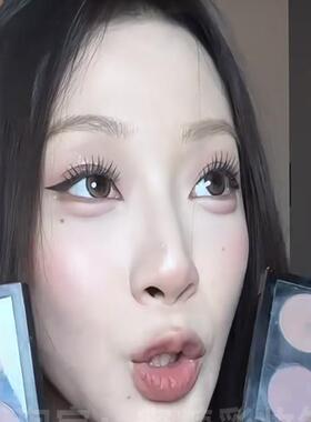 被一达芙推爆的M*C双色眼影平替 幻影小熊正品灰紫新手友好好晕染