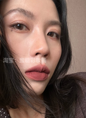 原生感奶裸棕调！！低饱和裸棕色口红女雾面哑光亚裔妆灰粉色唇釉