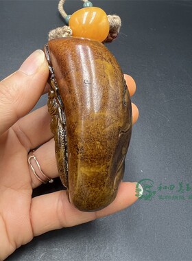 古玩杂项仿古包浆仿田黄寿山石