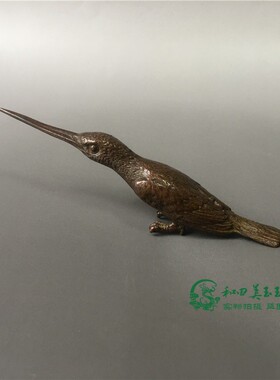 铜玩复古做旧动物小摆件