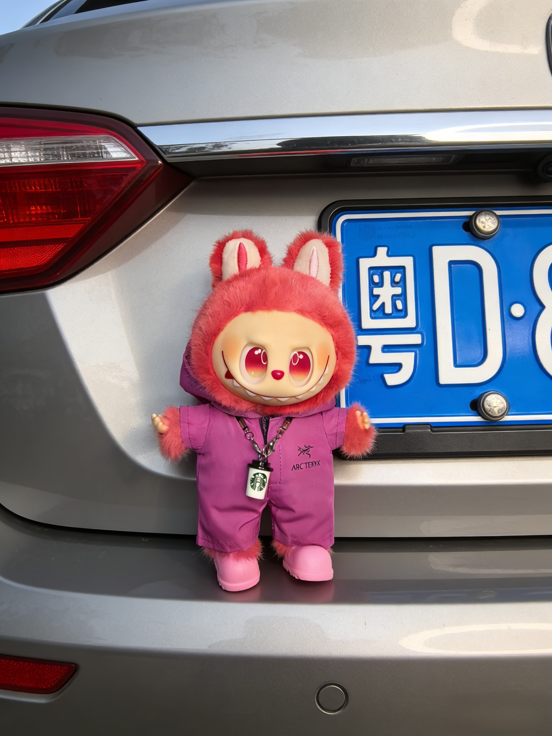 拉布labu汽车电动车后尾挂件玩偶装饰品潮玩挂件娃娃爱车好物,淘宝优惠券,粉丝福利购,淘宝优惠卷