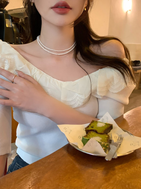 One-piece treasure pearl necklace