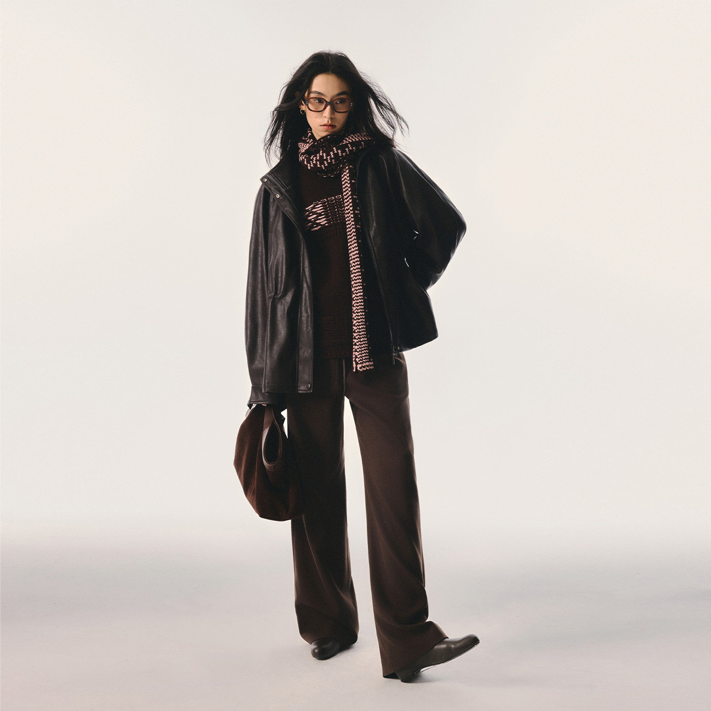 Arriving Arrive 秋冬复古轻盈易打理可调节收腰pu皮衣夹克外套,淘宝优惠券,粉丝福利购,淘宝优惠卷