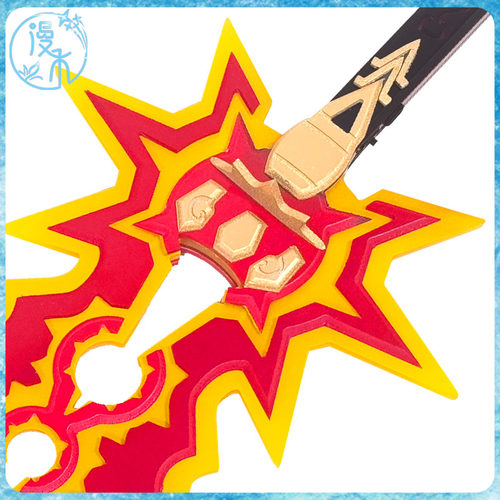 【漫禾】原神 火神玛薇卡cos服 焚曜千阳 道具武器大剑 可发光 - 图2
