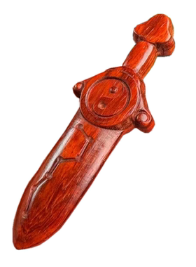 道家太极剑紫檀饰品木雕挂件吊坠