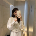 Đầm đầu thu mới 2019 Phiên bản Hàn Quốc của phụ nữ đầu mùa thu thủy triều Váy trắng dài tay mùa thu hai mảnh - váy đầm váy hoa cúc váy đầm