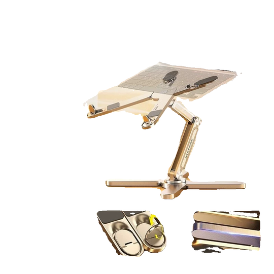 Maicon N86 laptop stand double layer 360 degree rotating computer stand aluminum alloy desktop height folding lift Maicon N86 laptop stand double layer 360 degree rotating computer stand aluminum alloy desktop height folding lift