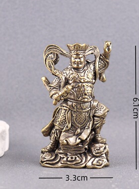 黄铜四大天王金刚守门佛像摆件