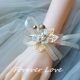 Bridesmaid wrist Flower bride and sister group Handson style Korean wedding wedding hand ring father groom groom groom brooch brooch