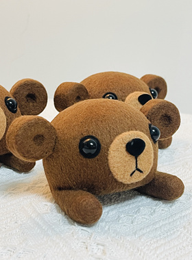 纯手工棕熊保时捷罗盘装饰帕拉梅拉718卡宴Macan玛卡钟表摆件