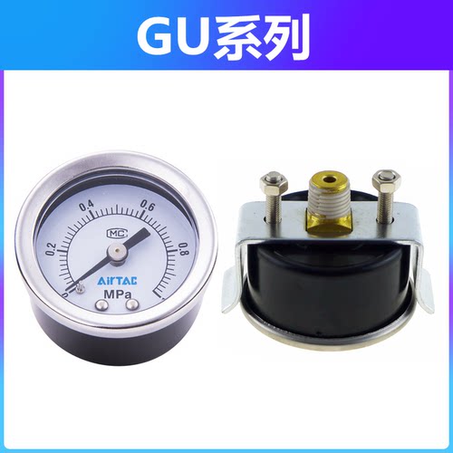 现货亚德客气压表调压阀高精度压力表F-GS/GU/GF4010 5010 6010-M - 图2