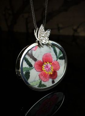 汉服原创设计风复古饰品银吊坠